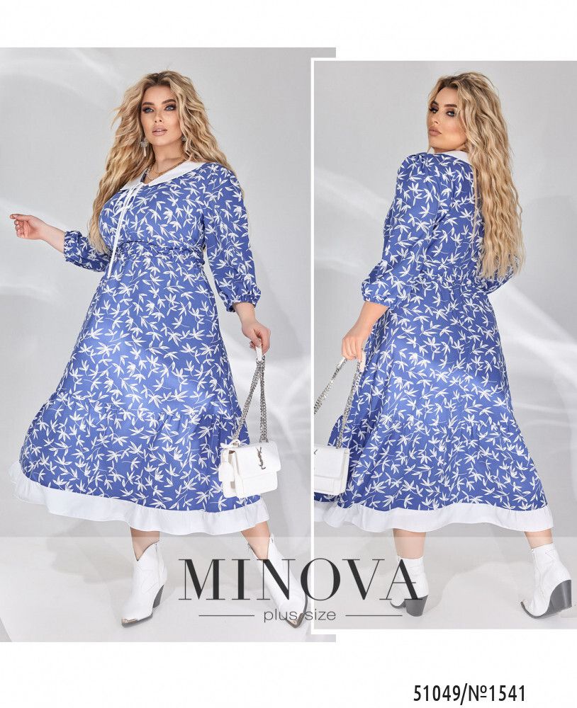 Платье 1541-синий Minova Платье 1541-синий Minova