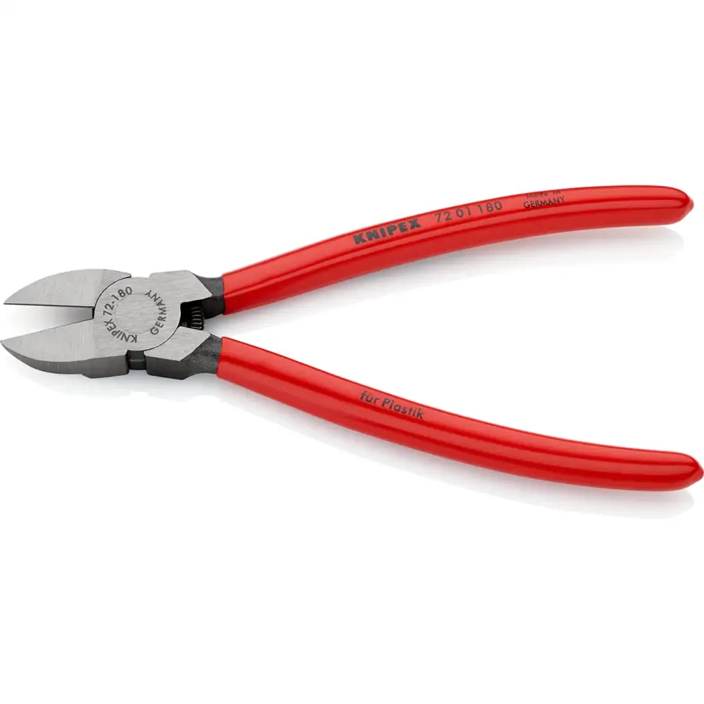 Кусачки боковые для пластмассы 180 мм Knipex 72 01 180