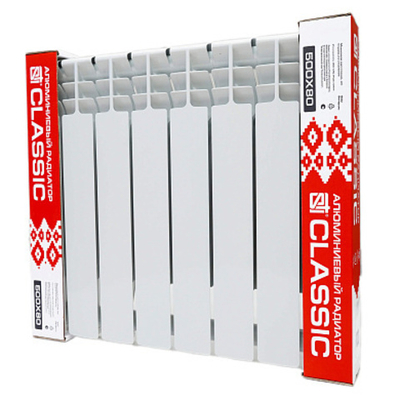 Алюминиевый радиатор STI Classic 500/80 (S500A) 6 сек.
