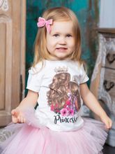 Футболка детская с принтом "Princesses" блондинки (Family look)