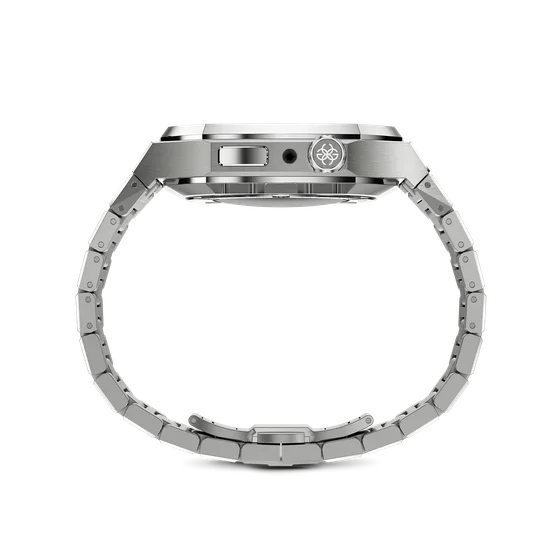 Корпус для Apple Watch EVD45 - Серебристый/Кристаллы
