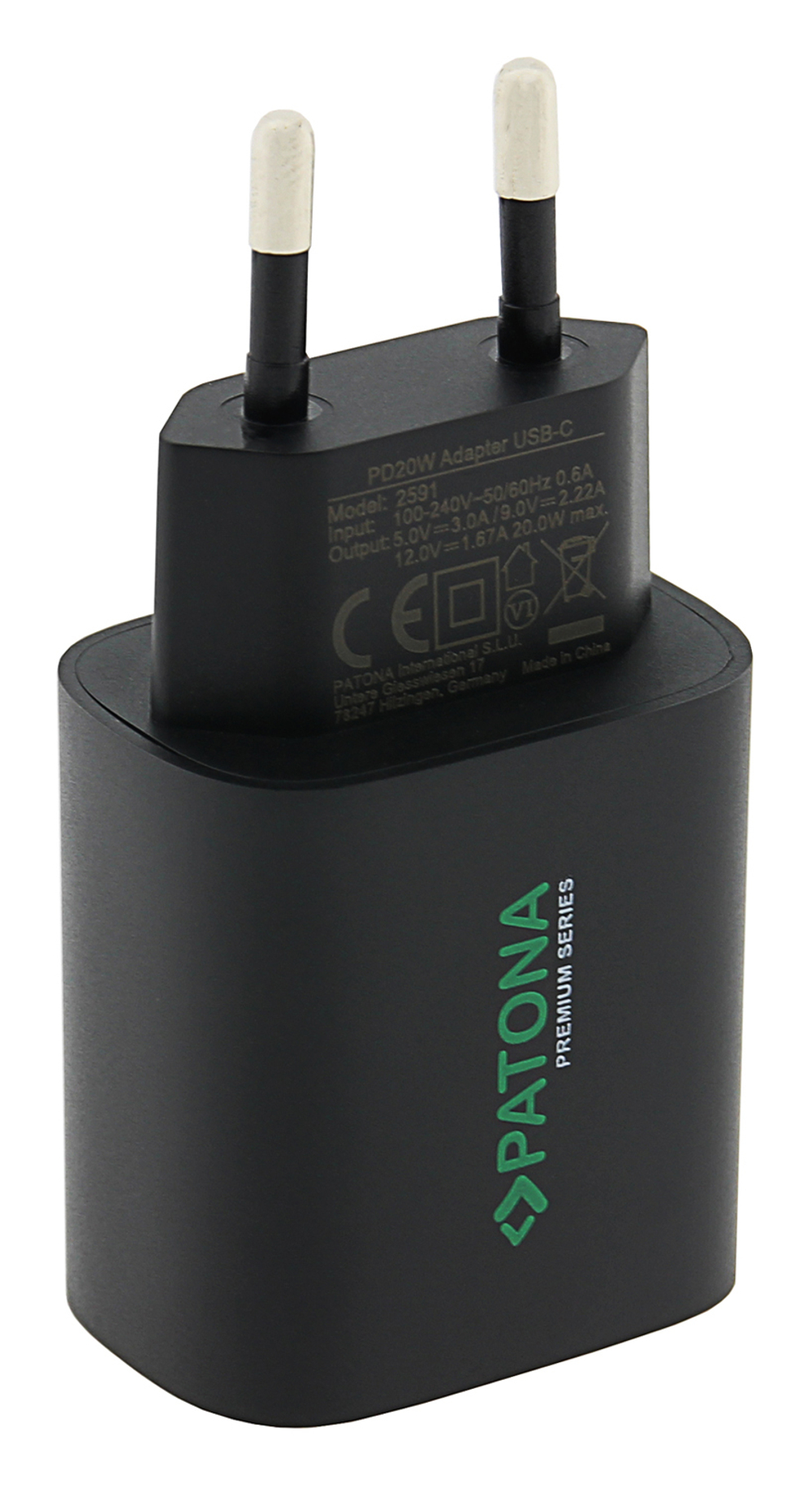 Сетевое зарядное устройство Patona Premium PD20W ADAPTER 1xUSB-C