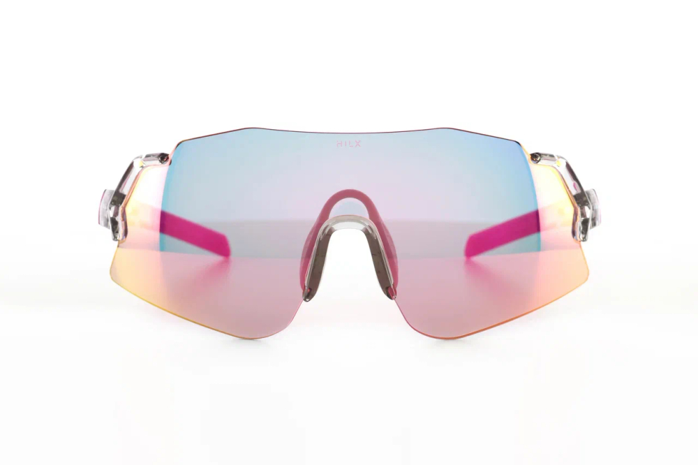 Спортивные очки с диоптриями HILX Savage 2.0 Shiny Crystal Grey Pink / Pink Lens