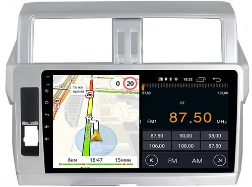 Магнитола для Toyota Land Cruiser Prado 150 2014-2017 - Parafar PF347FHD на Android 13, CarPlay, 4G SIM-слот