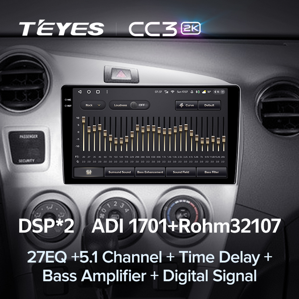 Teyes CC3 2K 9"для Toyota Matrix 2 2008-2014