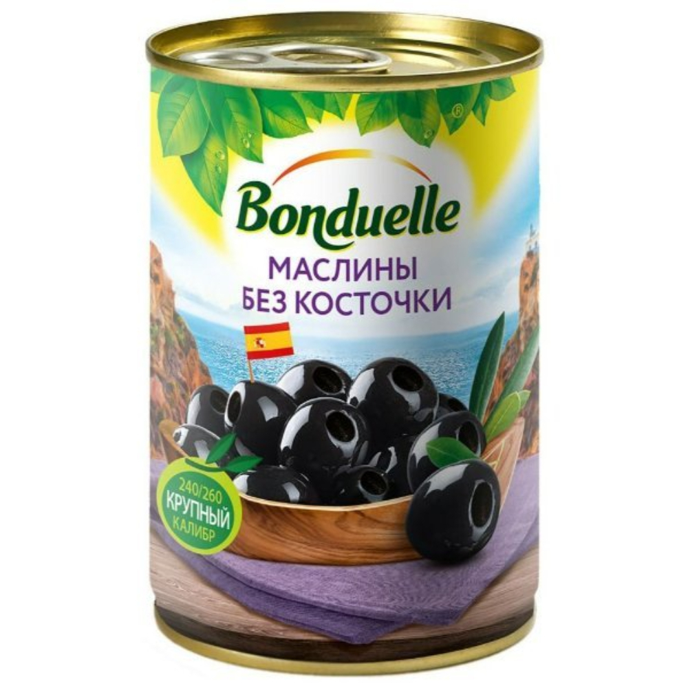 Маслины без косточки Bonduelle 300 гр