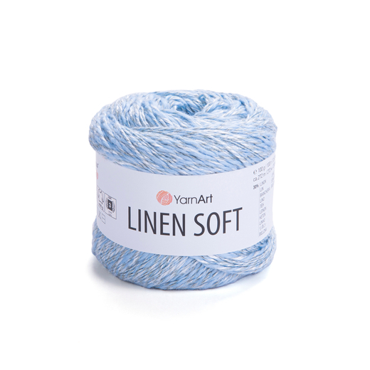 Пряжа YarnArt Linen soft, Светло-голубой
