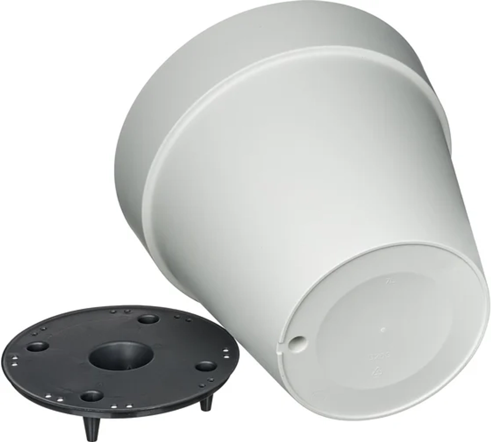 Горшок для цветов Idiland Tarragon D250 мм, 14 л со вставкой (светло-серый)