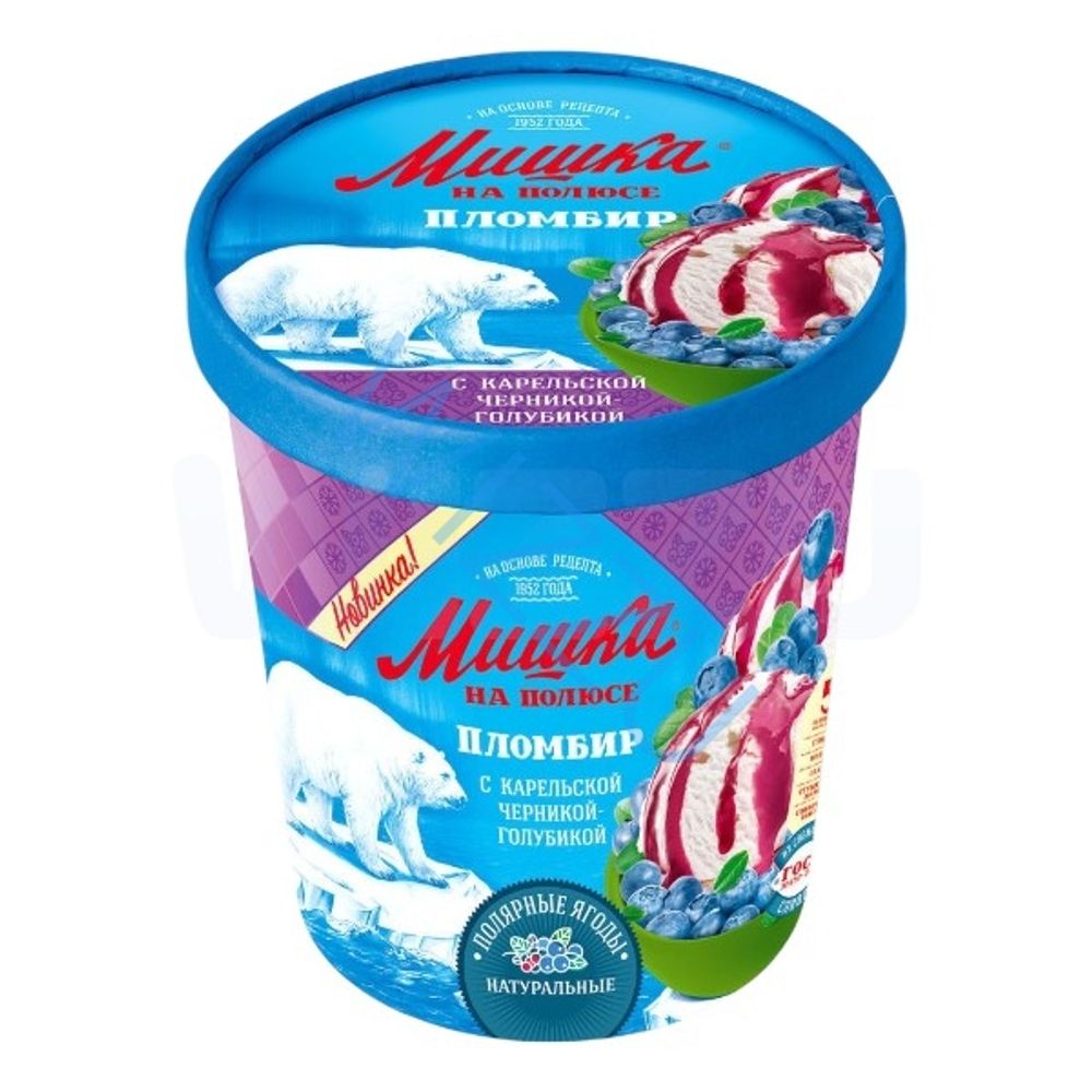 Мороженное Мишка  пломбир 450гр флоу-пак