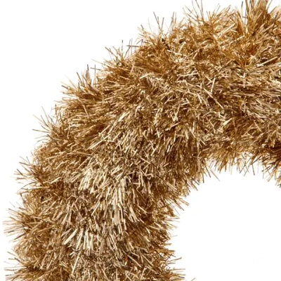 Венок декоративный TINSEL «Яркие переливы» 38 см, Шампань