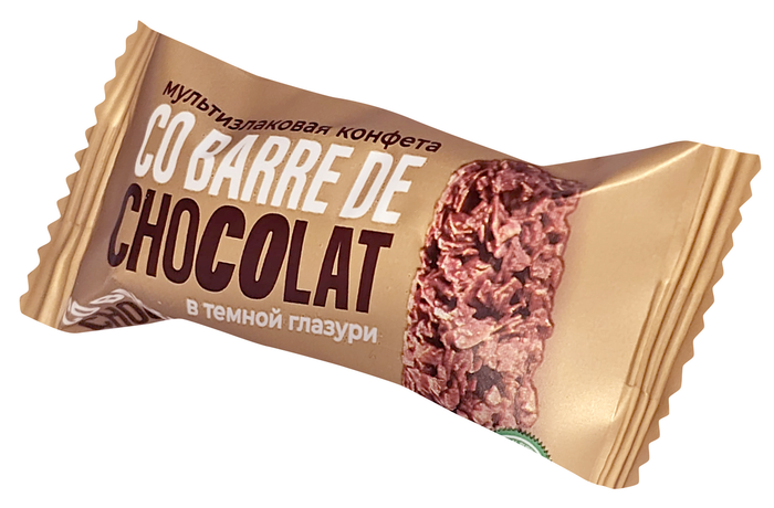 Конфеты "Co barre de Chocolate" 1 кг мультизлаковые с темной глазурью (Шоколатье)