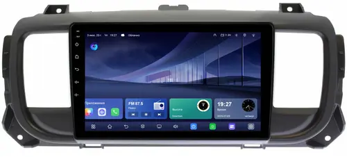 Магнитола для Peugeot Traveller/Expert, Citroen SpaceTourer/Jumpy, Opel Zafira Life/Vivaro - Kuberg QLed, Android 14, TS105, Быстрейшая, CarPlay, SIM-слот