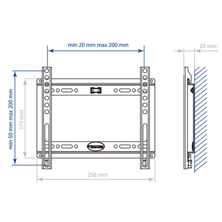 Кронштейн KROMAX IDEAL-5 white