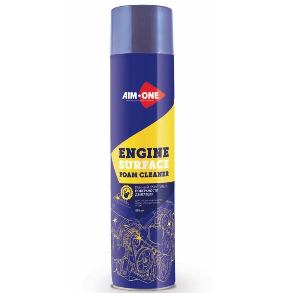 Пенный очиститель поверхности двигателя AIM-ONE 650 мл(аэрозоль).Engine surface foam cle650ML EF-400