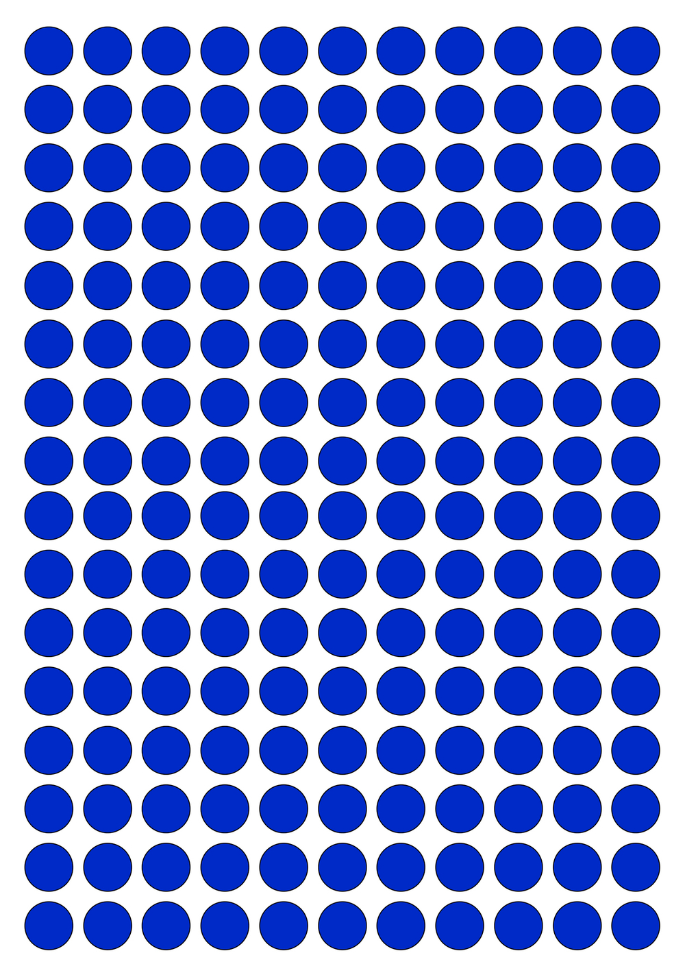 Виниловые наклейки для упаковки и маркировки Policomprint M10. 10 мм. 176 шт.