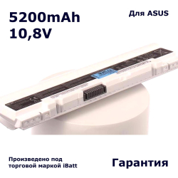 Аккумулятор iBatt 5200mAh, для A32-1025 A31-1025 iB-A293H iB-A294 iB-A302H 11-1294 iB-A294H