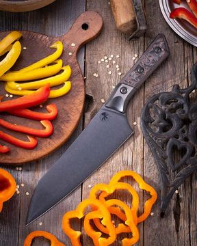 Нож кухонный Microtech Chef's Knife 3000B-1DLCLWCFS - рукоять G10 / Carbon / Ultem, сталь - M390MK