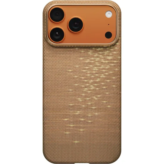 Pitaka Glints of Gold Ultra-Slim Case for iPhone 17 Pro Max (Golden Glint)