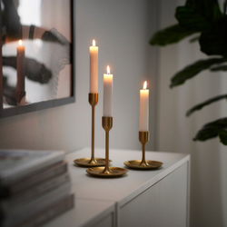 IKEA FULLTALIG  (ИКЕА ФУЛЛТАЛИГ)  -  Подсвечники, 3 шт. - цвет латуни
