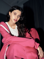 Zip-Up Hoodie Pink Peacock