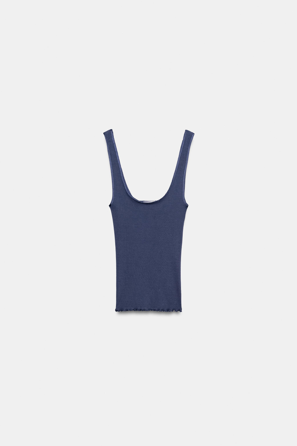 ХЛОПКОВАЯ МАЙКА В РУБЧИК — ZARA