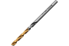 Сверло спиральное по металлу 3x61 мм, Р6М5, Golden Tip, многогранная заточка, 2 шт Denzel 718268