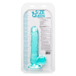 Голубой фаллоимитатор Size Queen 6 - 20,25 см. (Цвет: голубой)