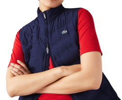 Женский теннисный жилет Lacoste Sport Quilted Golf - navy blue
