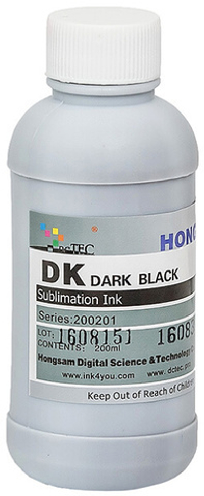 Чернила DCTec — HONGSAM сублимационные для Epson серия: 200201 Black (Черный) 200 мл