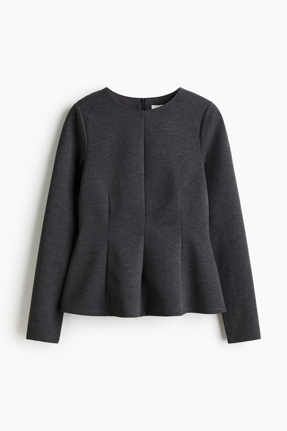 Топ из джерси с баской - H&M