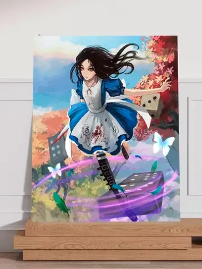 Интерьерная картина "Alice: Madness Returns", 50х70см 1шт.