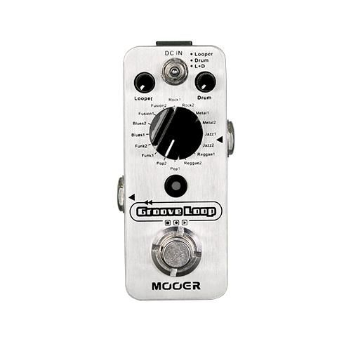 Mooer Groove Loop мини-педаль лупер с встроенной драм-машиной