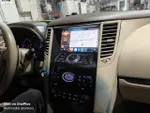 Магнитола для Infiniti QX70, FX35 (S51), FX37, FX30d, FX50 2008-2016 (Поддержка Bose и 360) - Kuberg KP-9828-5 (бежевая) QLed+2K, Android 12, Быстрая, CarPlay, 4G SIM-слот