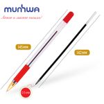 Ручка шариковая MunHwa MC Gold красная, 0.5мм, масляный стержень, грип