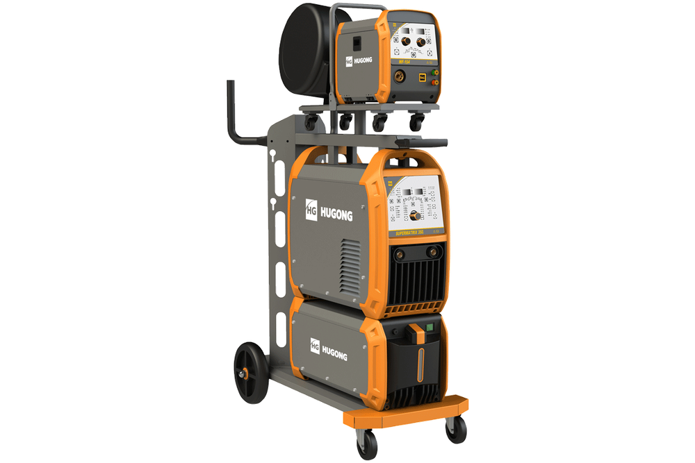 Сварочный полуавтомат HUGONG SUPERMATRIX 350 III - [380В / 10-350А / MIG/MAG] с БО и тележкой