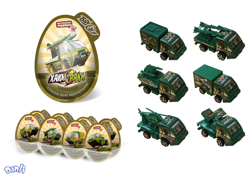 Монпасье в капсуле XXL "ХАКИ ТРАКИ" 10гр*8шт*6бл