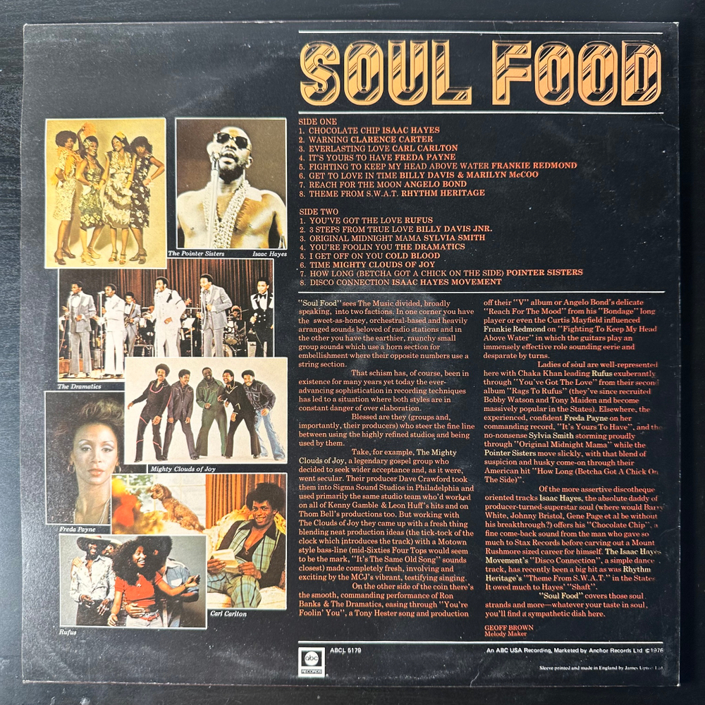 Сборник Soul Food (Англия 1976г.)