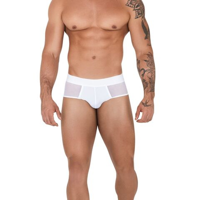Белые мужские трусы-брифы Caspian Piping Brief (Размер: S) (Цвет: белый)