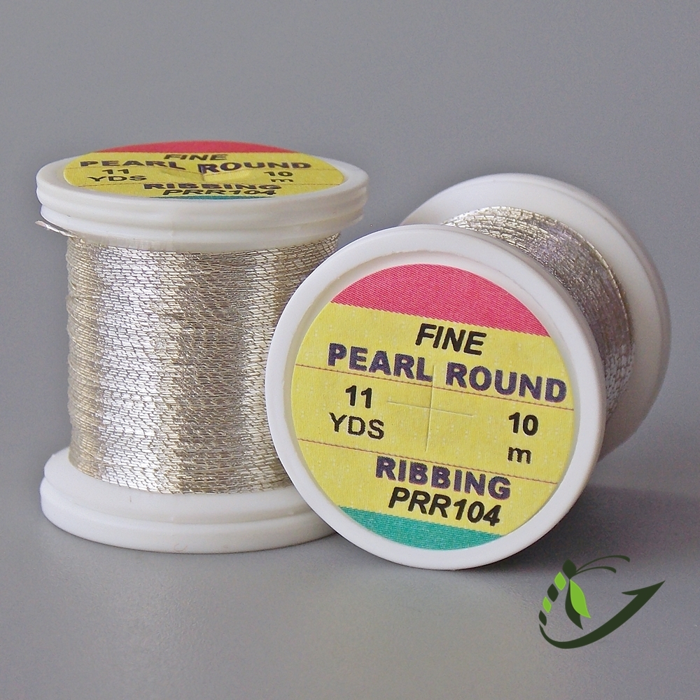 HENDS Люрекс Pearl Round Ribbing Tinsel 11 Yds