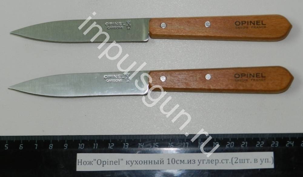 НожOpinel №102 кухонный 10см.из углер.ст.(2шт. в уп.) 001222