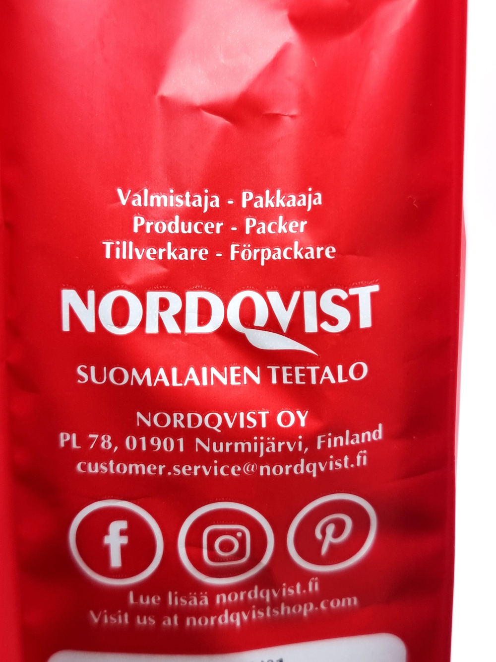 Чай черный Nordqvist Blend No 1 листовой 80 г (из Финляндии)