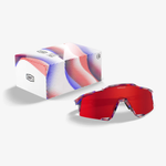 Спортивные очки 100% Speedcraft / Gloss Translucent Blue / Hiper Fire Red Mirror Lens