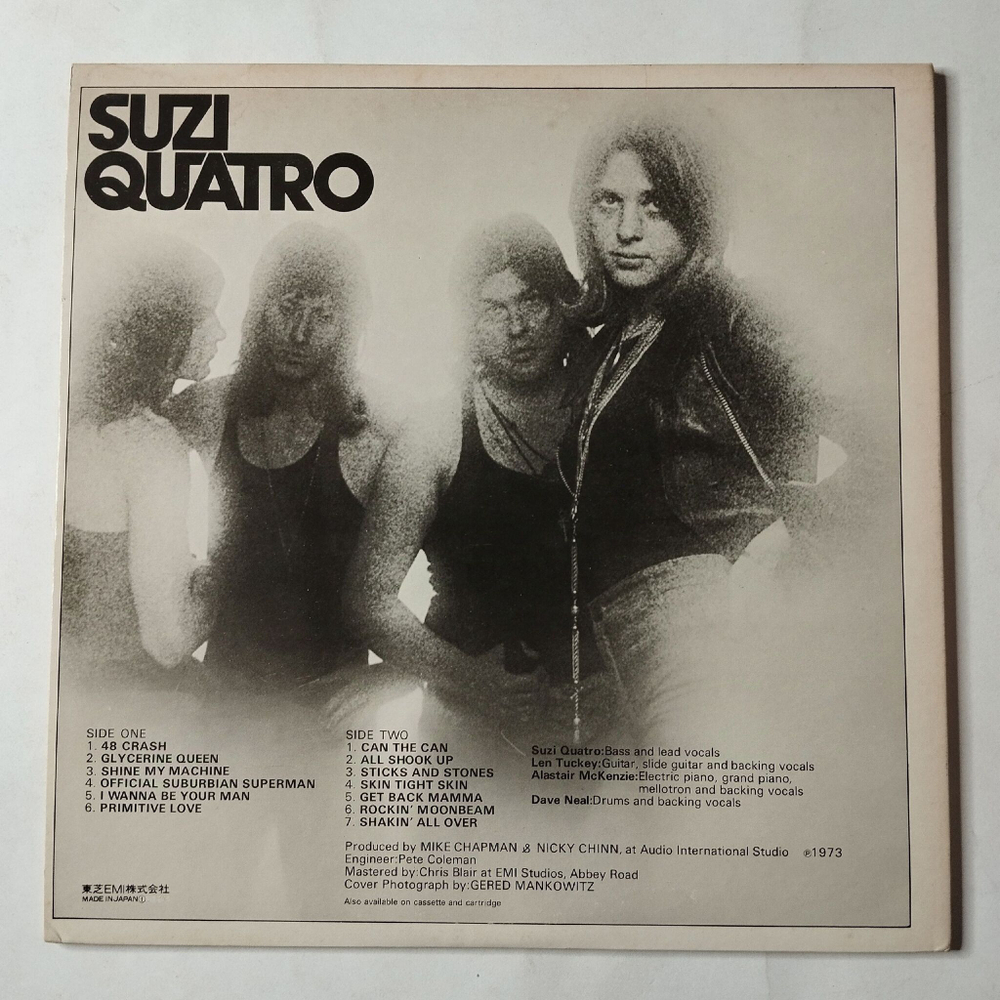 Винтажная виниловая пластинка LP Suzi Quatro (Japan 1975) (Obi) 48 Crash