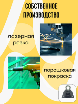 кронштейн потолочный с затягивающем кольцом на резьбе