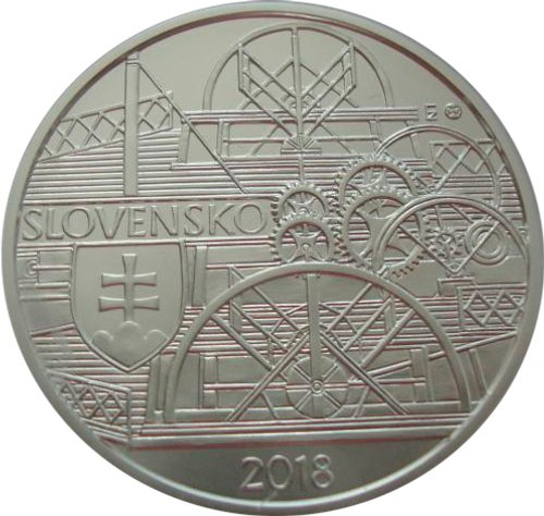 Словакия 10 евро 2018 Корабль 200 лет первому плаванию парохода по реке Дунай в Братиславе СЕРЕБРО