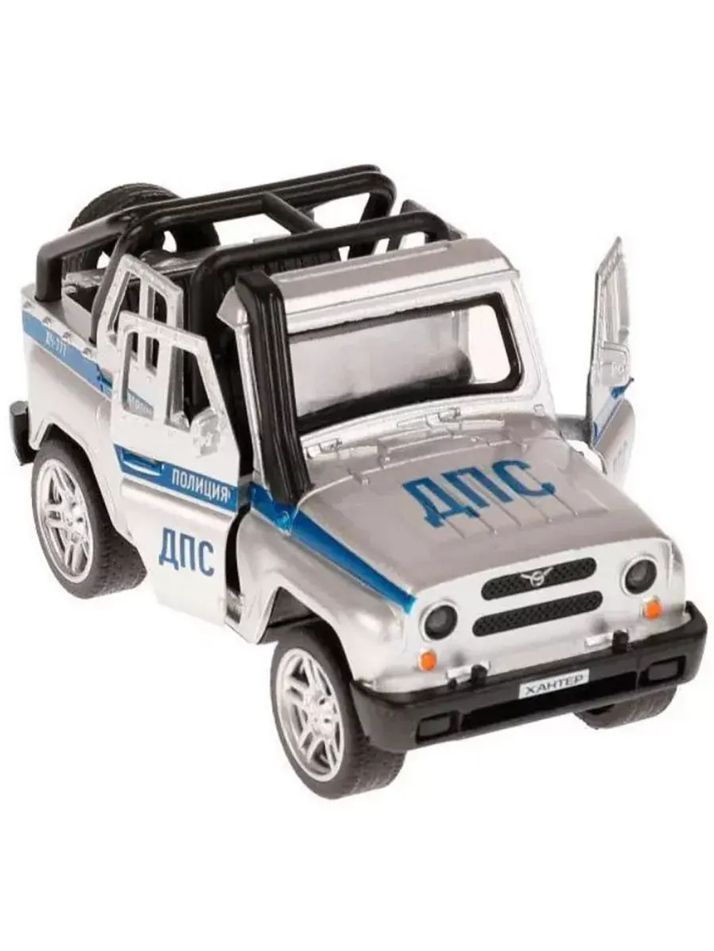 Машинка детская металлическая UAZ Hunter Полиция 11,5 см