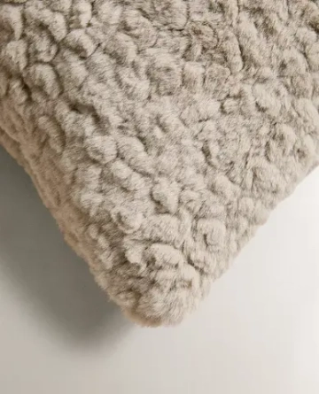 ZARA HOME НАВОЛОЧКА ДЛЯ ДЕКОРАТИВНОЙ ПОДУШКИ ИЗ ИСКУССТВЕННОЙ ШЕРСТИ, СЕРЫЙ