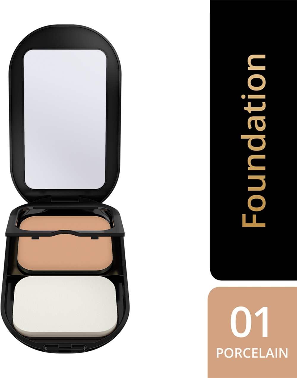 Max Factor Facefinity Refillable - Компактное матирующее тональное средство SPF 20 оттенок 001 Porcelain, 10 g
