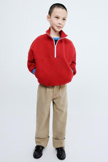 ZARA STORIESZ — СТРУЯЩИЕСЯ БРЮКИ WIDE LEG, РЫЖЕВАТО-КОРИЧНЕВЫЙ