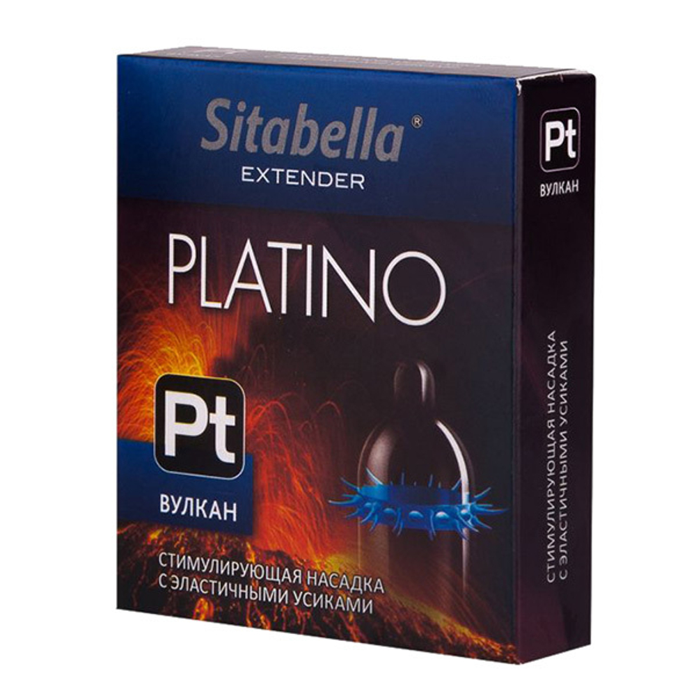 Стимулирующая насадка Вулкан с усиками Sitabella Platino 1419